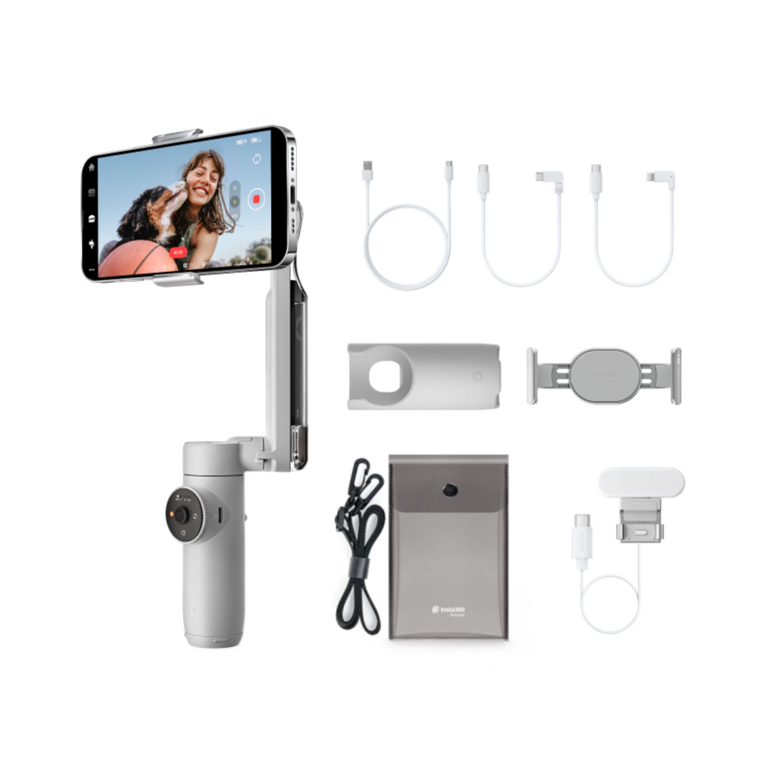 Insta360-Flow-Smartphone-Gimbal-Stabilizer-Creator-Kit-Gray-Online-Buy-Mumbai-India - Hey Jimmy